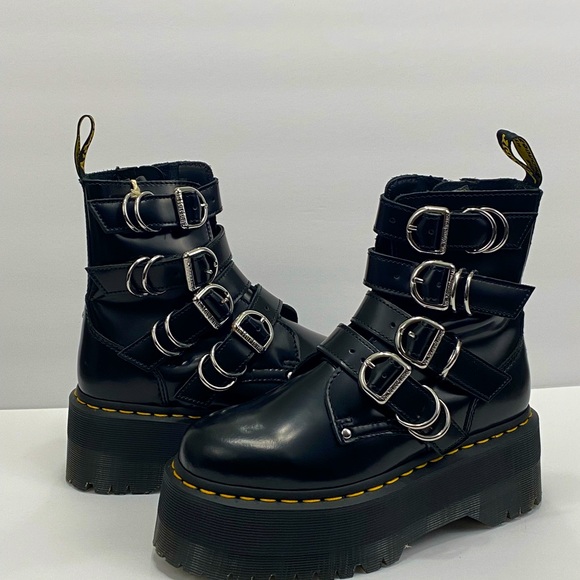 NEW DR MARTENS JADON MAX LEATHER PLATFORM BOOT - Picture 4 of 11